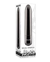 Evolved Real Simple Rechargeable Bullet - Black Chrome Stimulators