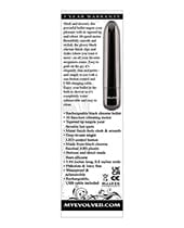 Evolved Real Simple Rechargeable Bullet - Black Chrome Stimulators