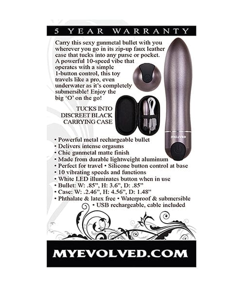 Evolved Travel Gasm Bullet - Grey Stimulators