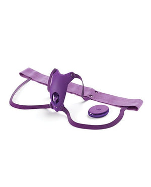 Fantasy For Her Ultimate Butterfly Strap On - Purple Stimulators