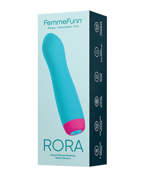 Femme Funn Rora Rotating Bullet - Turquoise Stimulators