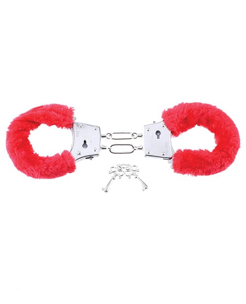 Fetish Fantasy Series Beginner's Furry Cuffs - Red Bondage Blindfolds & Restraints