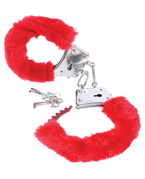 Fetish Fantasy Series Beginner's Furry Cuffs - Red Bondage Blindfolds & Restraints