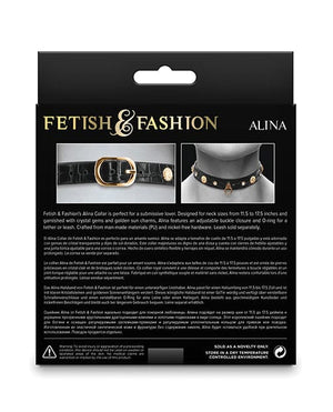 Fetish & Fashion Alina Collar - Black Bondage Blindfolds & Restraints