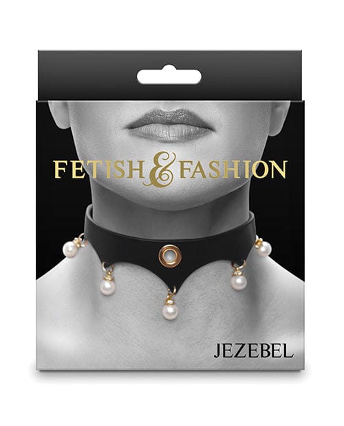 Fetish & Fashion Jezebel Collar - Black Bondage Blindfolds & Restraints