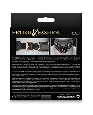 Fetish & Fashion Kali Collar - Black Bondage Blindfolds & Restraints