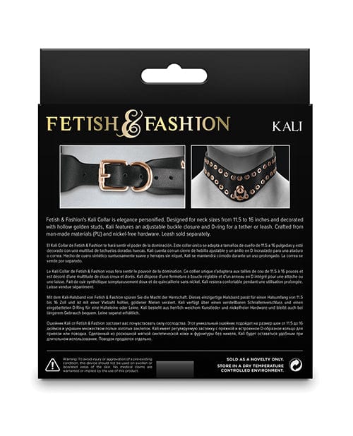 Fetish & Fashion Kali Collar - Black Bondage Blindfolds & Restraints