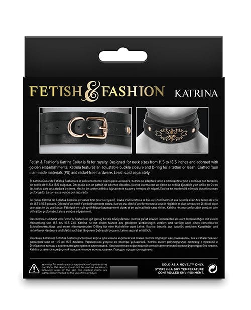 Fetish & Fashion Katrina Collar - Black Bondage Blindfolds & Restraints