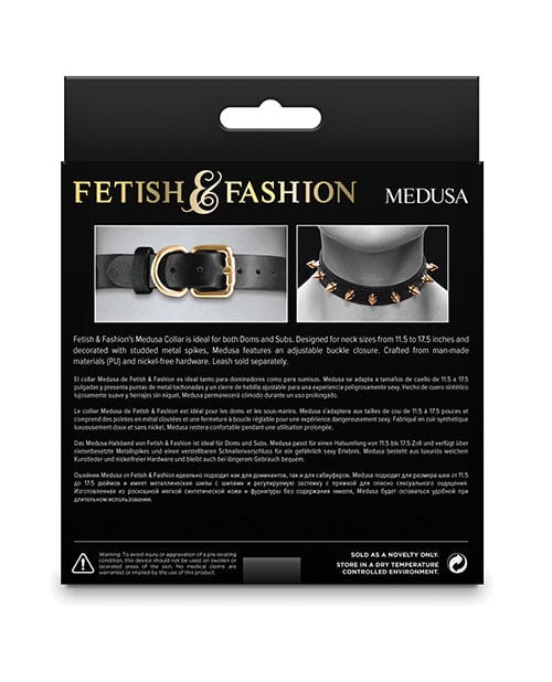 Fetish & Fashion Medusa Collar - Black Bondage Blindfolds & Restraints