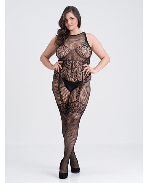 Fifty Shades of Grey Captivate Lacy Body Stocking Black O/S Curve Lingerie