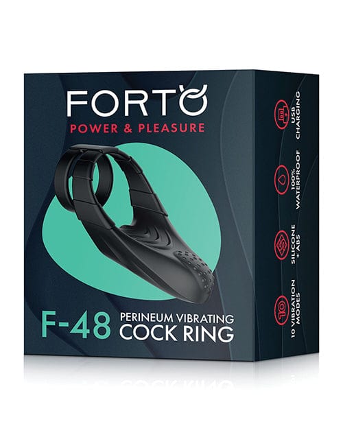 Forto F-48 Perineum Double C-ring Black Penis Enhancement