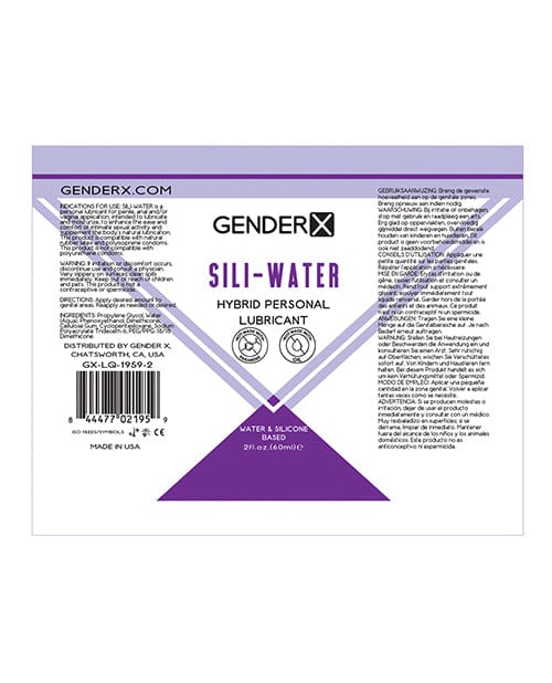 Gender X Sili-water Lubricants