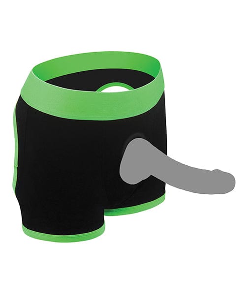 Get Lucky Strap On Boxers - Black/green Strap Ons