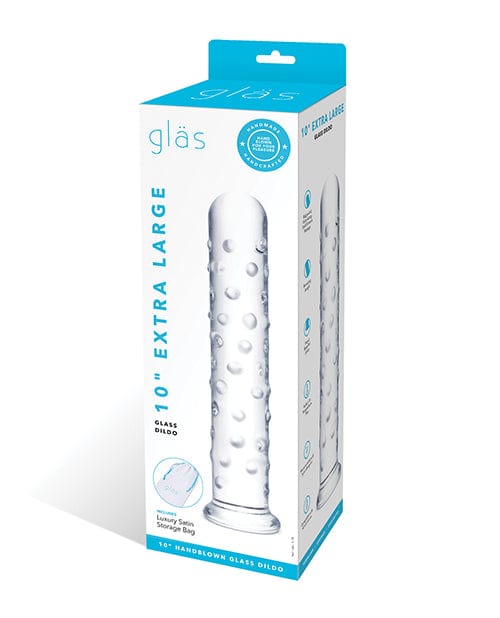 Glas 10" Extra Large Glass Dildo - Clear Dongs & Dildos