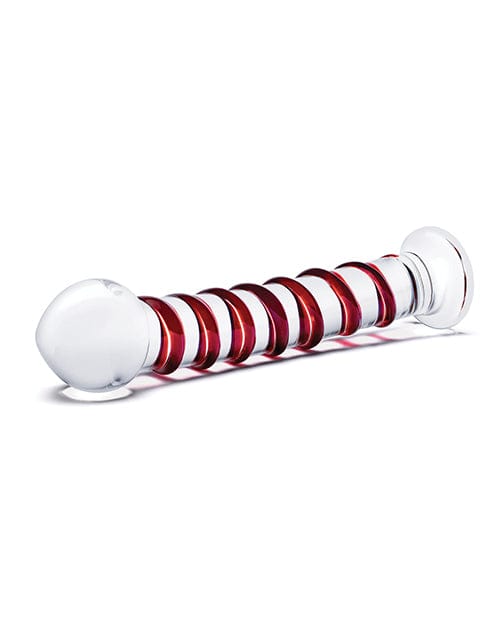 Glas 10" Mr. Swirly Dildo - Red Dongs & Dildos