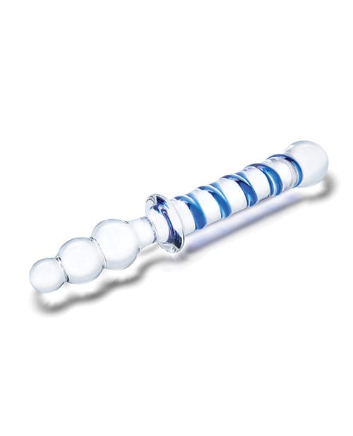 Glas 10" Twister Dual Ended Dildo - Blue Dongs & Dildos