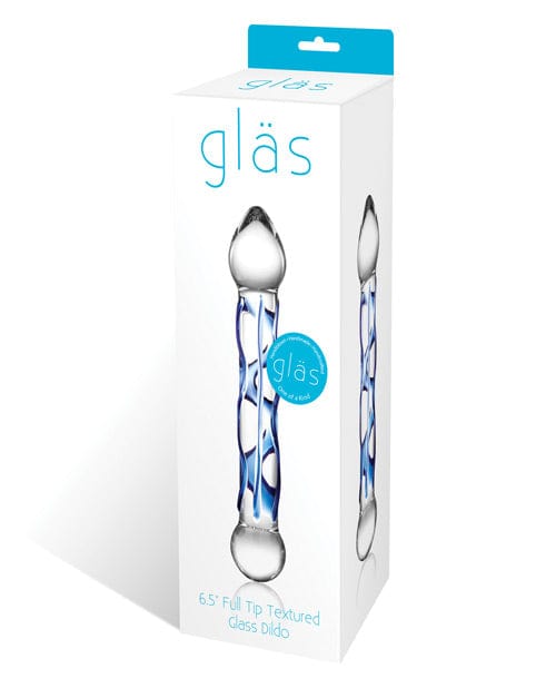 Glas 6.5" Tip Textured Glass Dildo Dongs & Dildos