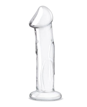 Glas 6" Dildo w/Veins & Flat Base Dongs & Dildos