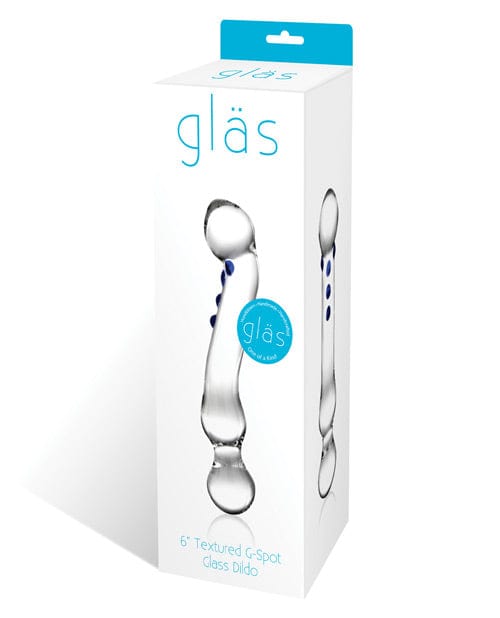 Glas 6" Textured G-Spot Glass Dildo Dongs & Dildos