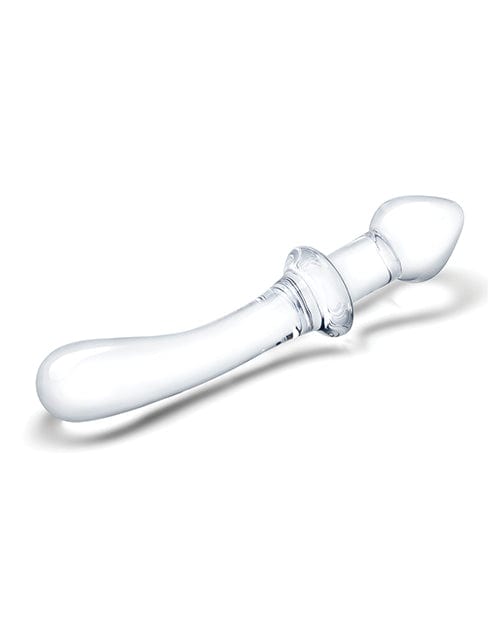 Glas 9" Classic Curved Dual Ended Dildo - Clear Dongs & Dildos