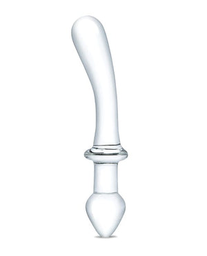 Glas 9" Classic Curved Dual Ended Dildo - Clear Dongs & Dildos