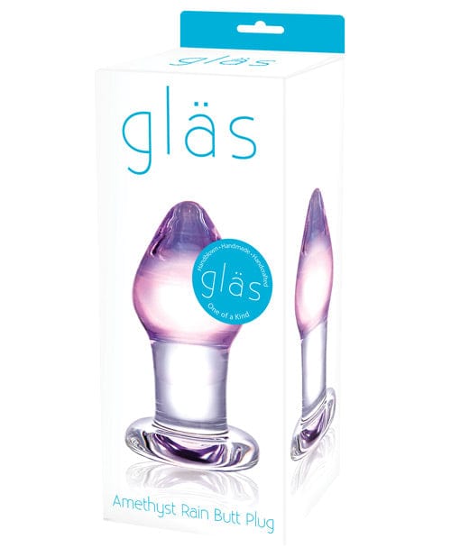 Glas Amethyst Rain Glass Butt Plug Anal Products
