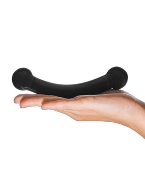 Glas Double Bull Glass Dildo - Black Dongs & Dildos