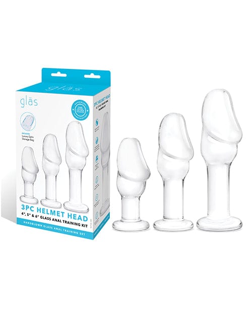 Glas Helmet Head Anal Training Kit - Set of 3 Anal Products