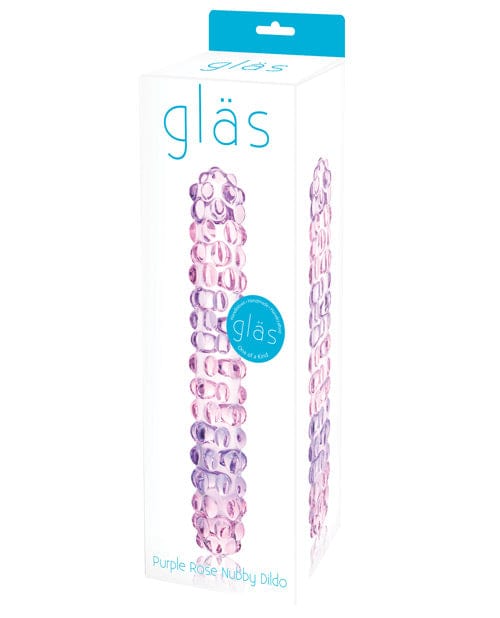 Glas Purple Rose Nubby Glass Dildo Dongs & Dildos