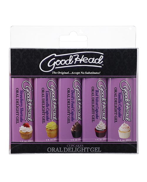 GoodHead Cupcake Oral Delight Gel - Asst. Flavors Pack of 5 Sexual Enhancers