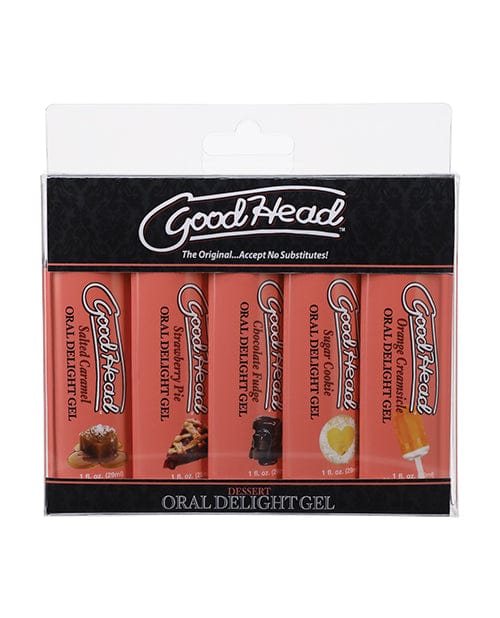 GoodHead Dessert Oral Delight Gel - Asst. Flavors Pack of 5 Sexual Enhancers