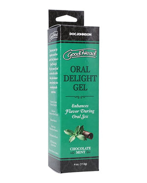 Goodhead Oral Delight Gel - 4 Oz Chocolate Mint Sexual Enhancers