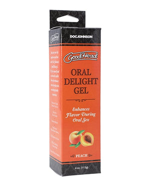 Goodhead Oral Delight Gel - 4 Oz Peach Sexual Enhancers