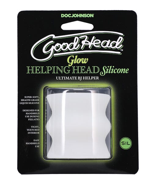 GoodHead Silicone Glow Helping Head - Frost Dolls & Masturbators