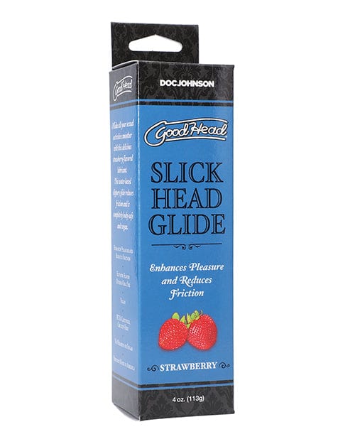 Goodhead Slick Head Glide - 4 Oz Strawberry Lubricants