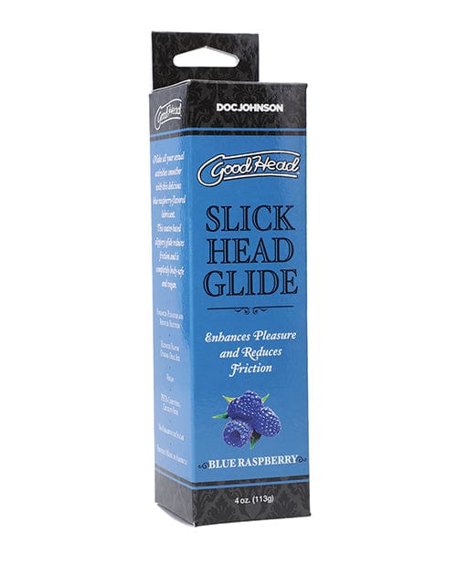 GoodHead Slick Head Glide Boxed - 4 oz Blue Raspberry Lubricants