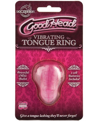 GoodHead Vibrating Tongue Ring - Pink: Elevate Your Oral Play