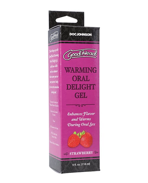Goodhead Warming Oral Delight Gel - 4 Oz Strawberry Sexual Enhancers