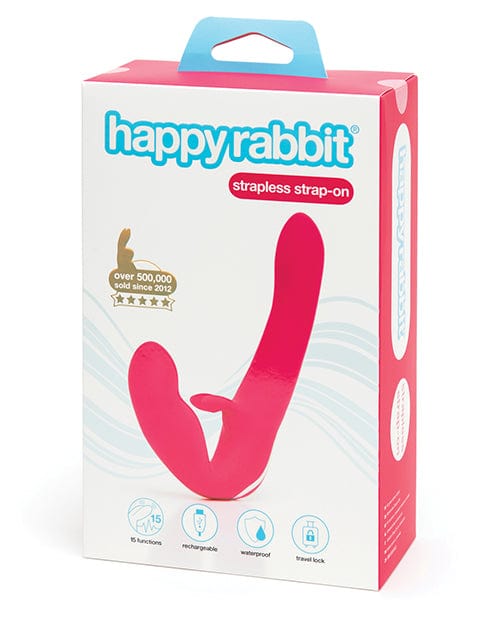 Happy Rabbit Strapless Strap on Rabbit Vibe - Pink Vibrators