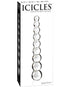 Icicles No. 2 Hand Blown Glass Massager - Clear Rippled Dongs & Dildos
