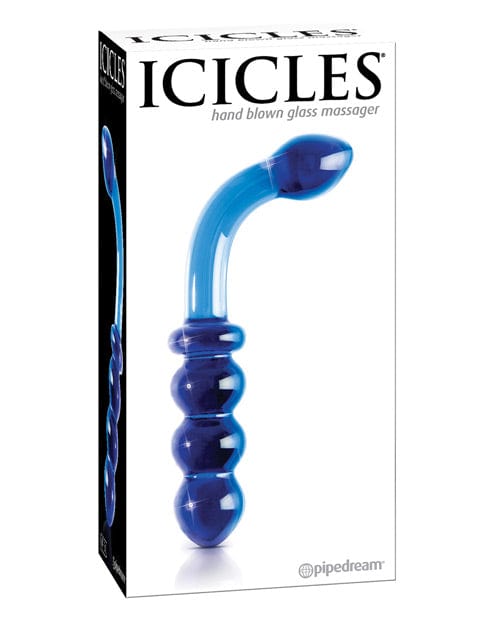 Icicles  No. 31 Hand Blown Glass - Blue G Spot Dongs & Dildos