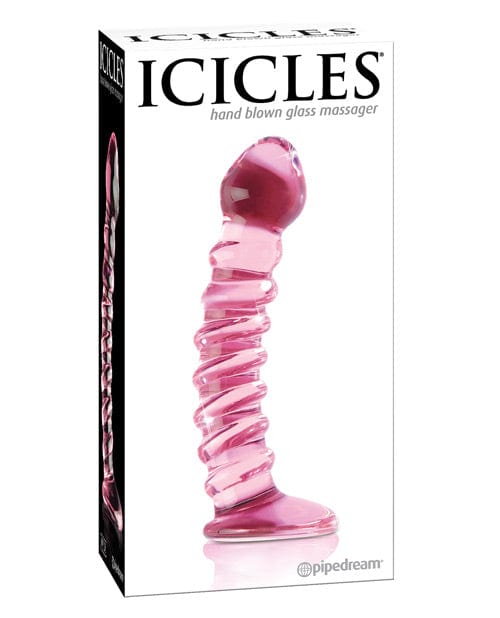 Icicles No.Hand Blown Glass - Clear W/ridges 28 Dongs & Dildos