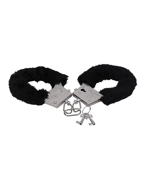 In A Bag Furry Handcuffs - Black Bondage Blindfolds & Restraints