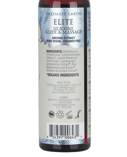 Intimate Earth Elite Velvet Touch Silicone Glide & Massage Oil - 120ml Lubricants