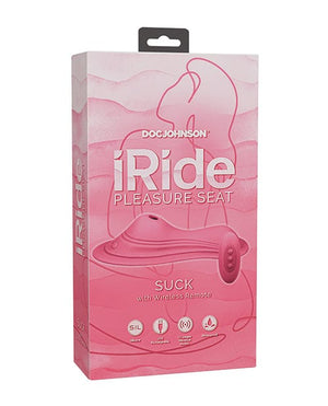 IRide Pleasure Seat Suck Stimulator Rechargeable w/Wireless Remote - Dusty Pink Stimulators