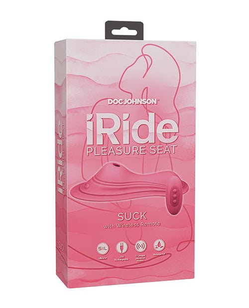 IRide Pleasure Seat Suck Stimulator Rechargeable w/Wireless Remote - Dusty Pink Stimulators