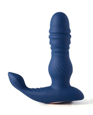 Jaden Thrusting Prostate Massager Vibrating Butt Plug Anal Sex Toy Blue Anal Products