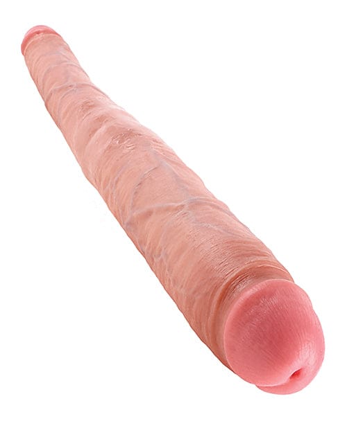 "King Cock 16"" Tapered Double Dildo" Flesh Dongs & Dildos