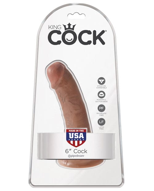 "King Cock 6"" Cock" Tan Dongs & Dildos