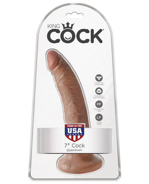 "King Cock 7"" Cock" Tan Dongs & Dildos